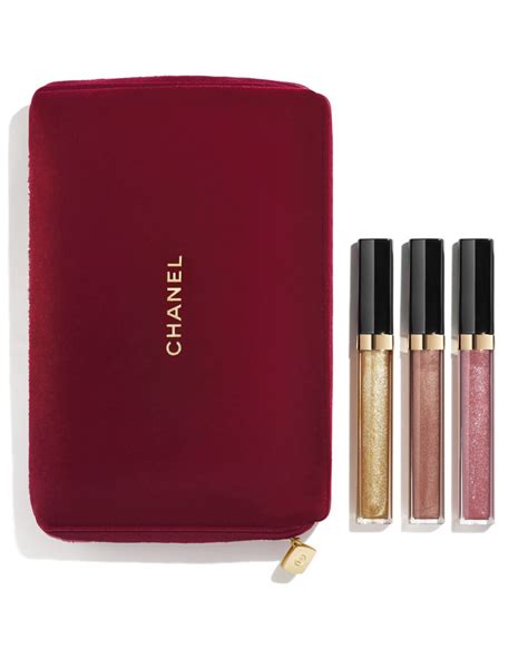 chanel holiday lip gloss set|discontinued chanel lip gloss.